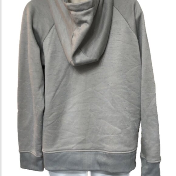 Under Armor Ladies Medium Fleece Lined Loose Fit Scuba hood big Logo Pullover - Picture 9 of 14
